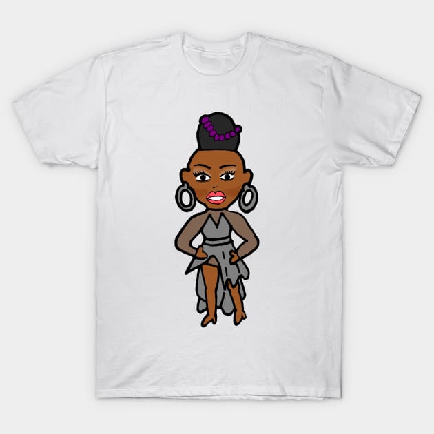 Ra'Jah O'Hara - JunglHouse Chibi T-Shirt by Brian K